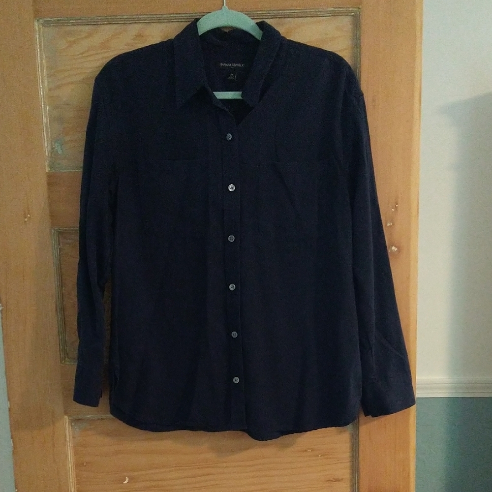 Banana Republic Factory Navy Button Down Shirt